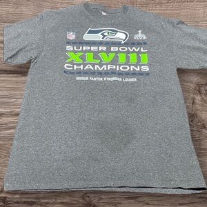 Seattle Seahawks Super Bowl XLVIII Champions T-Shirt Flawed